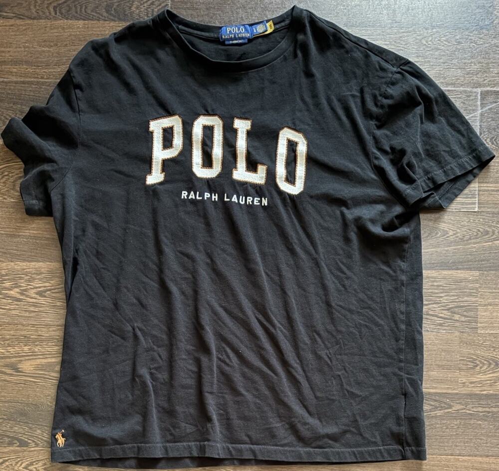 2024Rare Ralph Lauren Polo, Mens, Classic Fit, Logo Jersey T-Shirt Stitched SzL